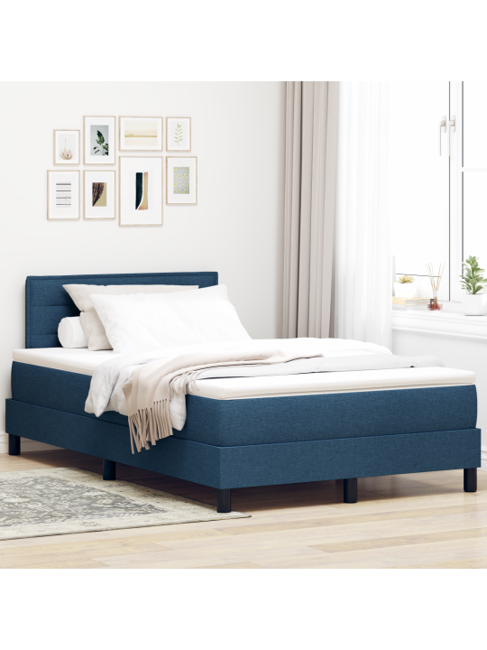 Kastveida gulta ar matraci zila 120x200 cm audums