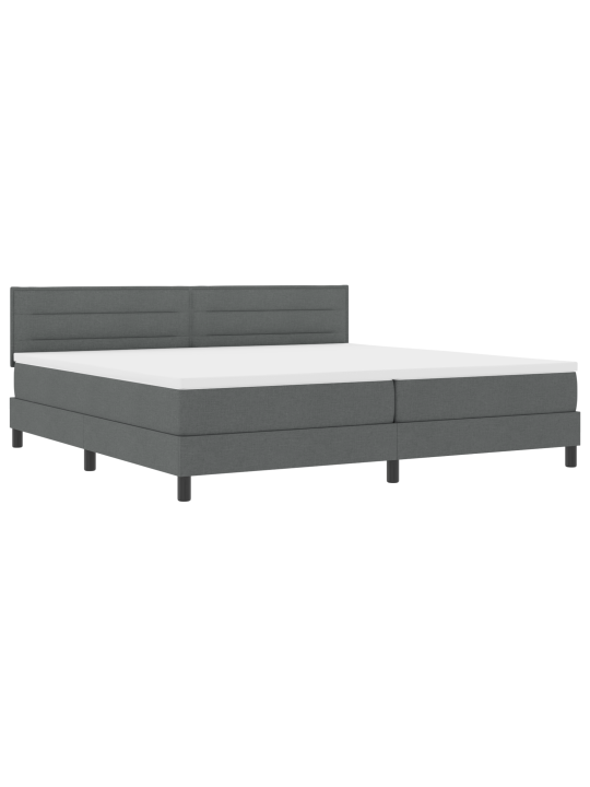 Iepakojuma gulta ar matraci tumši pelēka 200x200 cm audums