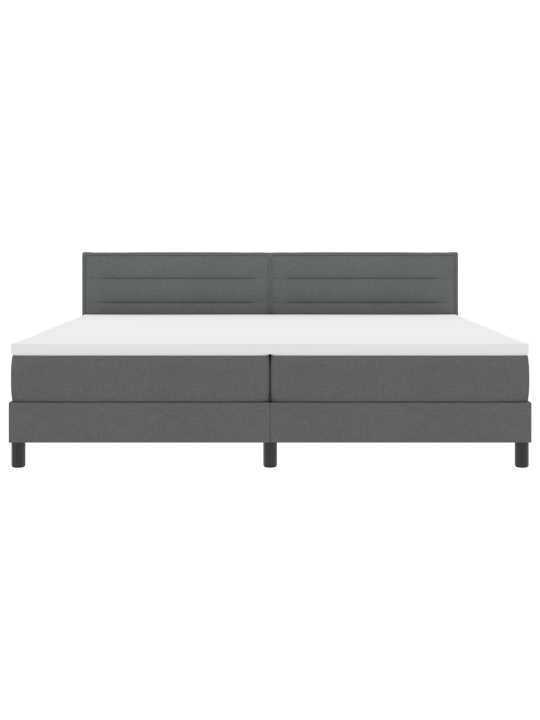 Iepakojuma gulta ar matraci tumši pelēka 200x200 cm audums
