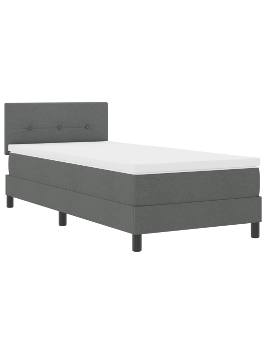 Gultnes pavasara gulta ar matraci tumši pelēka 90x190 cm audums