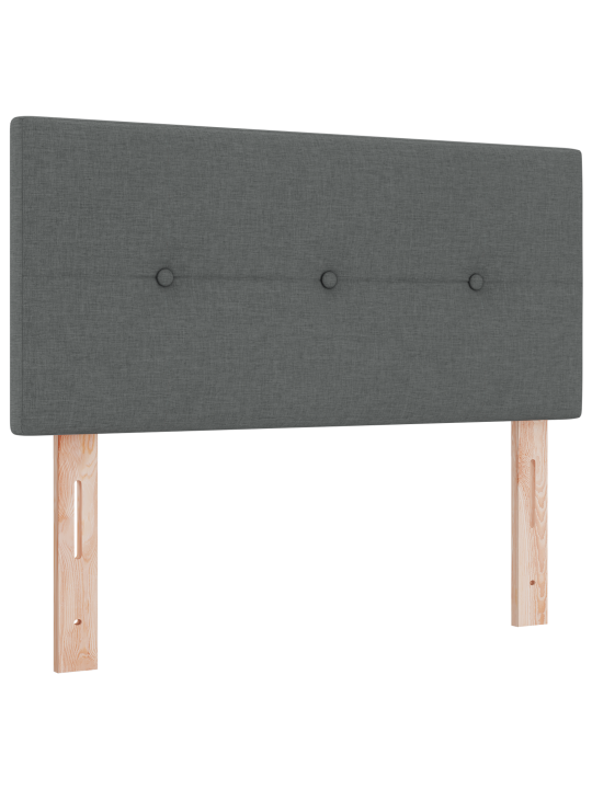 Gultnes pavasara gulta ar matraci tumši pelēka 90x190 cm audums