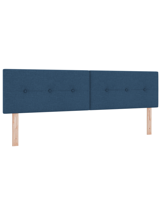Kastītes gulta ar matraču zila 180x200 cm audums