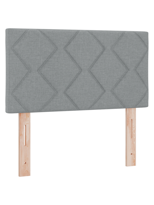 Kastveida gulta ar matraci gaiši pelēks 120x190 cm audums
