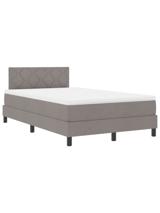 Gultas pavasara ietvars ar matraču taupe 120x190 cm audums