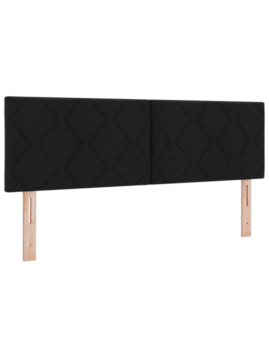 Kaste ar matraci melnā 140x190 cm audums