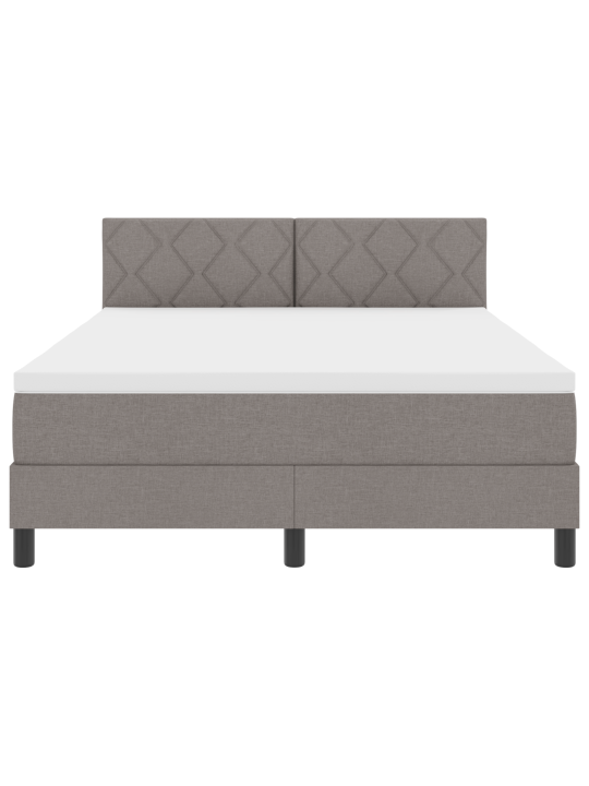 Gultas pamatne ar matraci Taupe 140x200 cm Audums