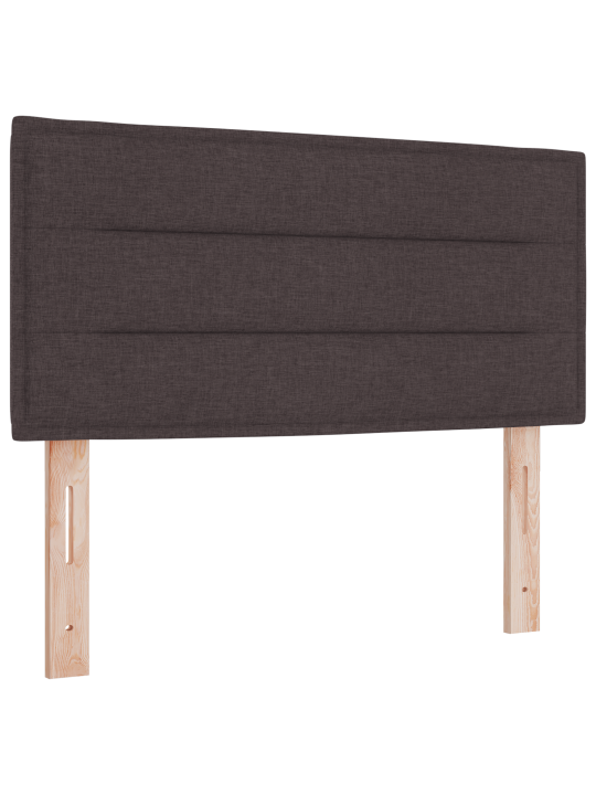 Kastveida atsperu gulta ar matraci tumši brūnā audumā 90x200 cm