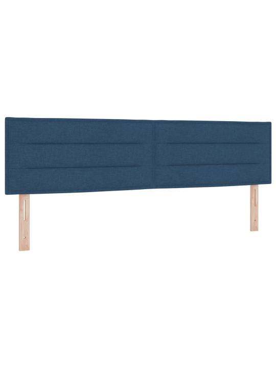 Izvelkamā gulta ar matraci zila 180x200 cm audums