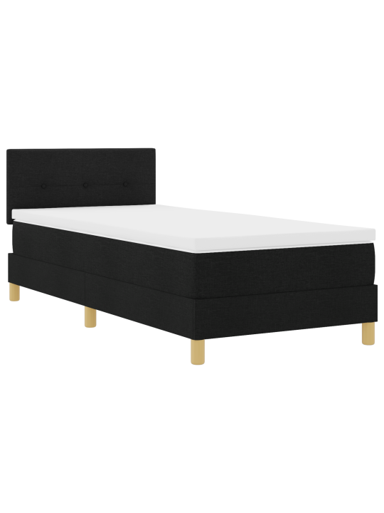 Kasta gulta ar matraci melnā krāsā 80x200 cm audumā