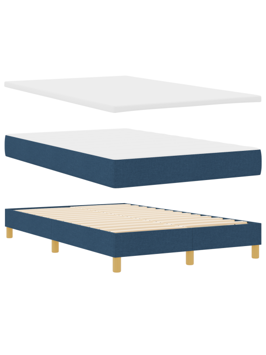 Kastveida gulta ar matraci zila 120x200 cm audums
