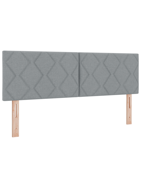 Piekare gulta ar matraci gaiši pelēka 140x190 cm audums