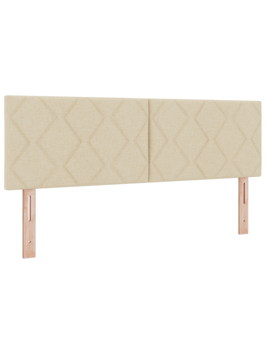 Kastītes pavasara gulta ar matraci krēmkrāsas 160x200 cm audums