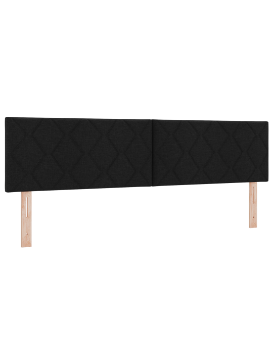 Kaste pavasara gulta ar matraču melna 180x200 cm audums