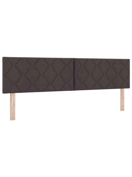 Kastes pavasara gulta ar matraci tumši brūna 180x200 cm audums