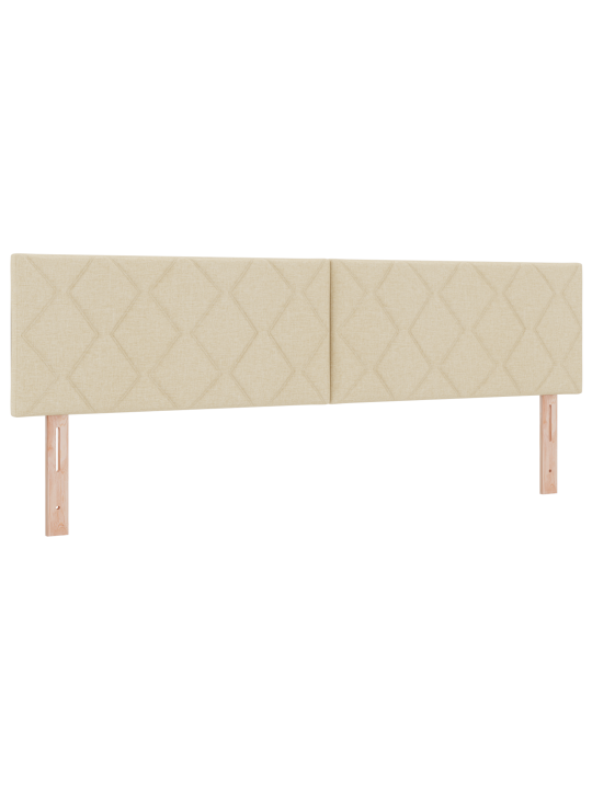 Kastītes pavasara gulta ar matraci krēmkrāsas 180x200 cm audums