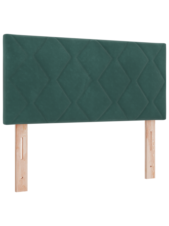 Gultas Kontinentālā gulta ar matraci tumši zaļa 90x200 cm samts