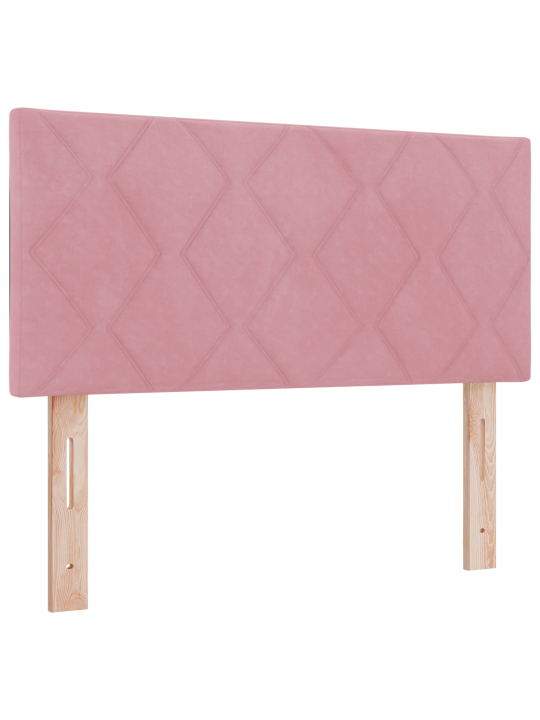 Kontinentālā gulta ar matraci Rozā 100x200 cm Samts