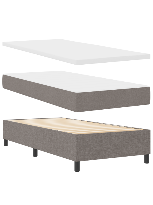 Kastveida gulta ar matraci pelēkā krāsā 80x200 cm audums