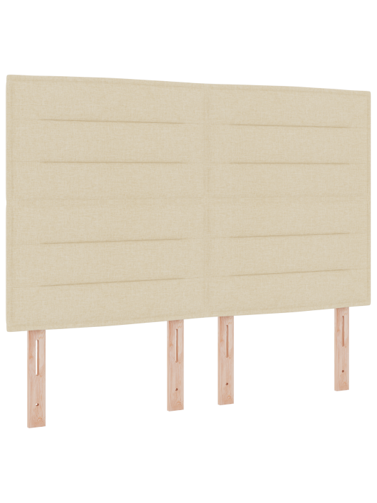Gultas rāmis ar matraci krēmkrāsā 140x190 cm audums