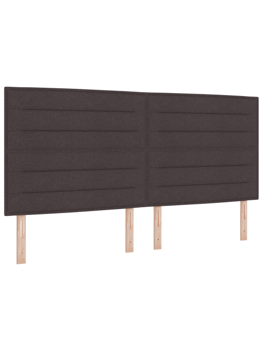 Kaste pavasara gulta ar matraci tumši brūnā 200x200 cm audums