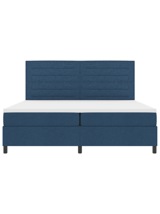 Kastes atspere gulta ar matraci zila 200x200 cm audums