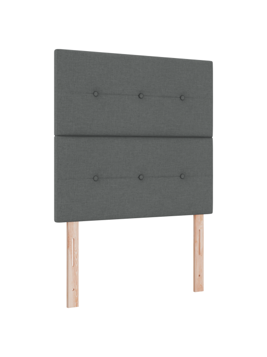 Kastes gulta ar matraci Tumši pelēka 90x200 cm Audums