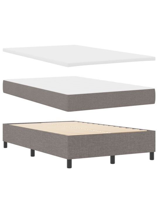 Kastes pavasara gulta ar matraci taupe 120x200 cm audums