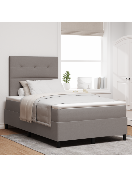 Kastes pavasara gulta ar matraci taupe 120x200 cm audums