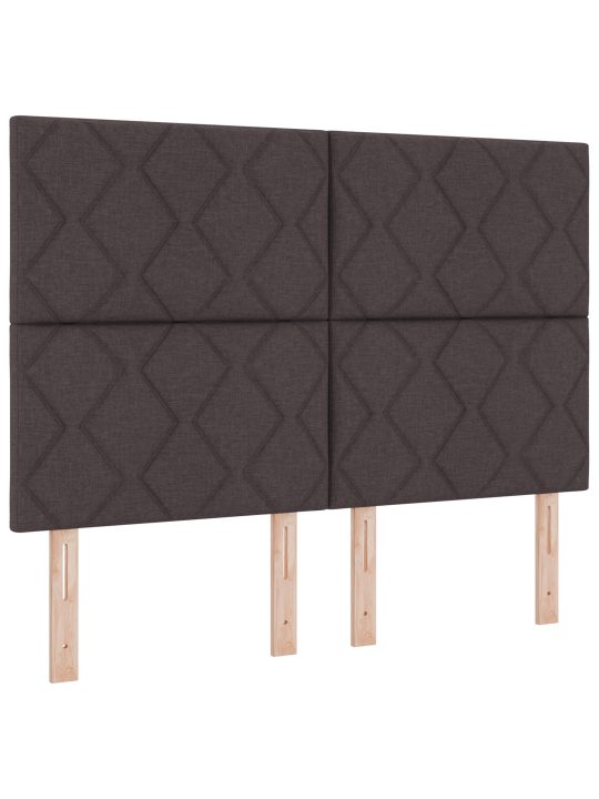 Kastveida gulta ar matraču tumši brūnā krāsā 140x200 cm audums