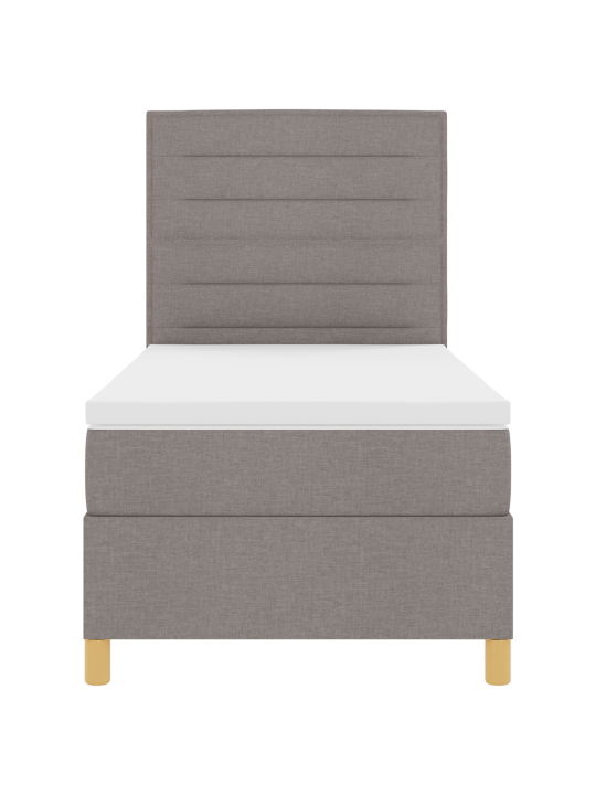 Kastes gulta ar matraci pelēkbrūnā krāsā 80x200 cm audums
