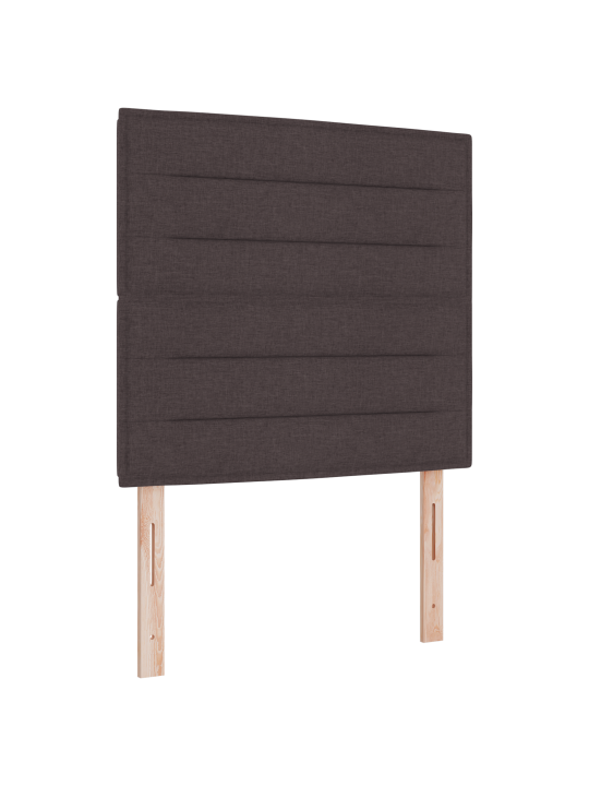 Kastes gulta ar matraci Tumši brūna 100x200 cm Audums