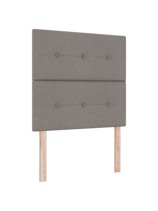 Kastes atsperu gulta ar matraci pelēkbrūnā krāsā 80x200 cm audums