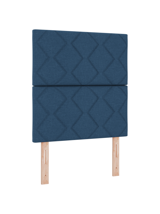 Kastveida gulta ar matraci zila 80x200 cm audums