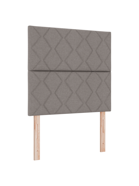 Kastes atsperes gulta ar matraci Pelēkbrūns 90x200 cm Audums