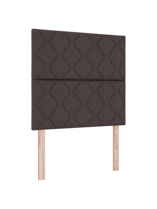 Kastes atsperu gulta ar matraci tumši brūnā krāsā 100x200 cm audumam