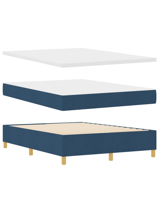 Kaste pavasara gulta ar matraci zila 140x190 cm audums