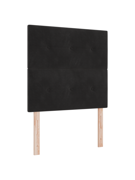 Kaste gultas ar matraču melna 80x200 cm samts