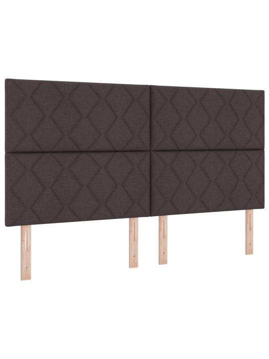 Gultas atsperes matracis tumši brūns 180x200 cm audums