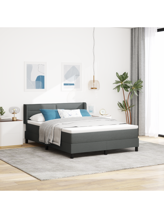 Kaste pavasara gulta ar matraci tumši pelēka 140x200 cm audums