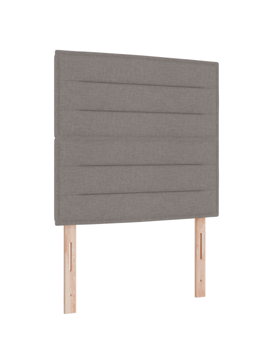 Kastītes pavasara gulta ar matraci un soliņu taupe 100x200 cm audumā