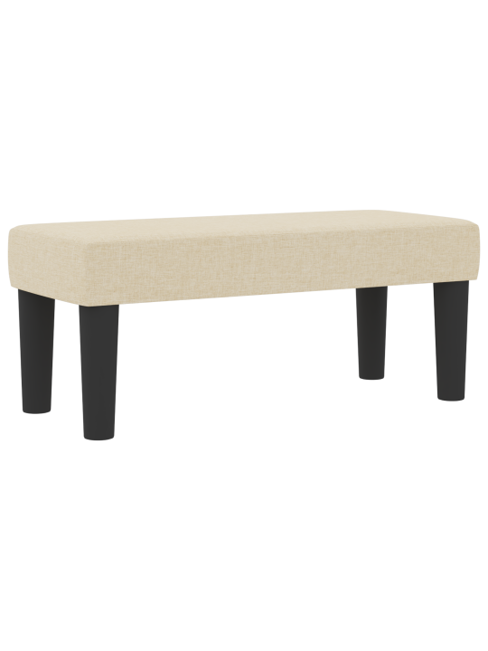 Kaste gulta ar matraci un soliņu krēma 100x200 cm audums