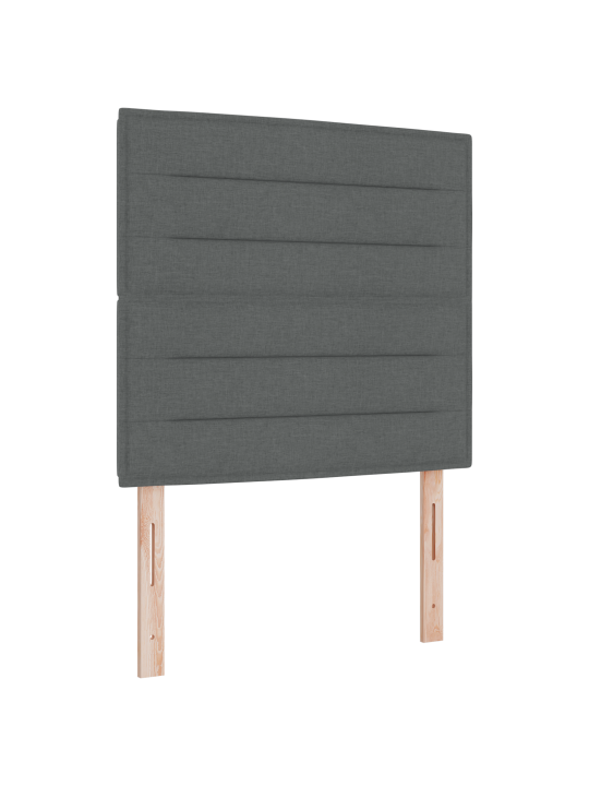 Gultas kaste ar matraci un soli Tumši pelēks 120x190 cm Audums