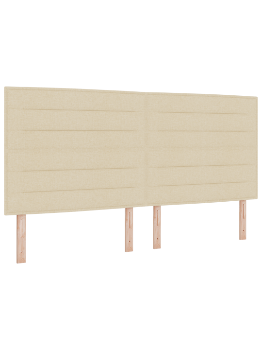 Kaste matrača gulta ar matraci un soliņu krēmkrāsā 200x200 cm audums